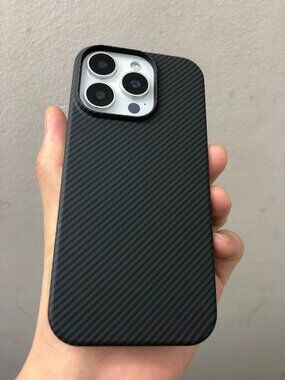 Black Carbon Fiber Phone Case